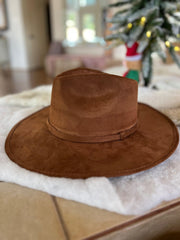 Basic Suede Flat Brim